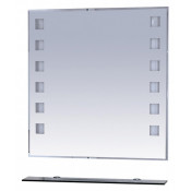 Зеркало Misty Эллада 75, полочка черная