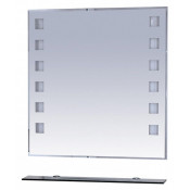 Зеркало Misty Эллада 90, полочка черная