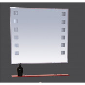 Зеркало Misty Эллада 100, полочка красная