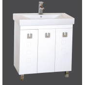 Тумба с раковиной Misty Эллада 90 прямая, цвет белый