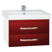 Тумба с раковиной Misty Эмилия 90, раковина-цвет красный
