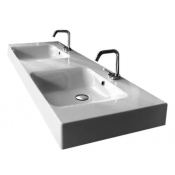Раковина Kerasan Cento 3536 bi*1 c двумя чашами 140*45