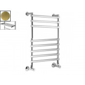 Полотенцесушитель водяной Margaroli Sole 464-8м, арт. 4644708OBNP, старая бронза (Old brass) с полкой