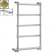 Полотенцесушитель электрический Margaroli Sole 542-5 BOX арт. 5424705OBPB, старая бронза (Old brass) с полкой