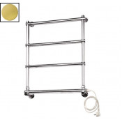 Полотенцесушитель электрический Margaroli Sole 542 BOX арт. 5424704PBB, латунь (Polished brass)