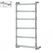 Полотенцесушитель электрический Margaroli Sole 542-6 BOX арт. 5424706CRPB, хром с полкой