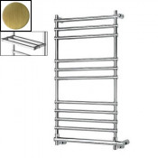 Полотенцесушитель электрический Margaroli Sole 564-11 ВОХ арт. 5644711OBPB, старая бронза (Old brass) с полкой