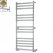 Полотенцесушитель электрический Margaroli Sole 564-14 BOX, арт. 5644714OBPB, старая бронза (Old brass) с полкой