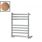 Полотенцесушитель электрический Margaroli Sole 564-8 ВОХ, арт. 5644708OCB, старая медь (Old copper)