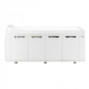 Экран-купе для ванны Vod-ok Габи 180 цвет белый