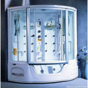 Душевая кабина Appollo A-0818 220x158 с аэромассажем и хромотерапией