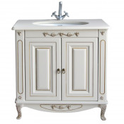 Тумба с раковиной Atoll Verona 85К 85*88 см, dorato/патина золото