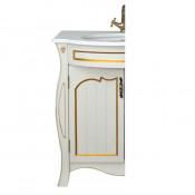 Тумба с раковиной Atoll Riviera 120*90 cм, dorato (слоновая кость/патина золото)