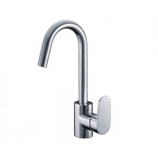 Смеситель WasserKRAFT DONAU 5347 для кухни с поворотным изливом, хром