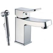 Смеситель WasserKRAFT ALLER 1068 для раковины с гигиенической лейкой, хром