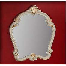Зеркало фигурное Migliore Bella ML.BLL-SP454.AV.DO, 95*107*6 см, цвет белый/золото