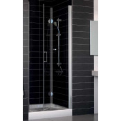 Душевая дверь складная двухсекционная Vegas GPS 0090 01 01 профиль белый/стекло прозрачное 90x190 см