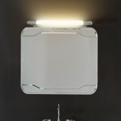 Зеркало без рамы Kerasan Waldorf 7407 80х70см, с выключателем