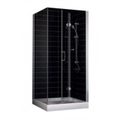 Душевой уголок GPS-Fis 70x110 01 01 цвет профиля - белый стекло - прозрачное