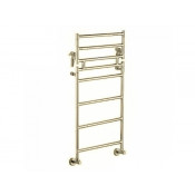 Полотенцесушитель водяной Margaroli Sereno (Серено) 483-8M (775мм) с полкой, арт. 4837708GOP, золото