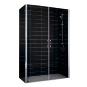 Душевой уголок E2P-Fis 90x80 01 01 прямоугольный цвет профиля - белый стекло - прозрачное