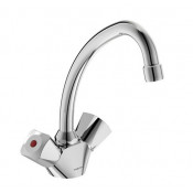 Смеситель Vidima ПРАКТИК (PRACTICE) BA227AA для раковины без донного клапана, поворотный излив, хром