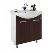 Тумба под раковину Vod-ok Лира 65 с 2 дверками, цвет венге