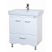 Тумба с раковиной Bellezza МАРИ 80 ВОЛНА, напольная, цвет - белый