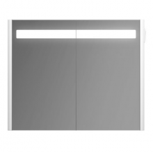 Зеркальный шкаф Am.Pm Bliss L M55MCX0801WG 80 см, белый глянец, универсальный