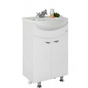 Тумба c раковиной Vod-ok Эльба 55 белый глянец