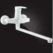 Смеситель Elghansa MONICA WHITE 5322319 для ванны с душевым комплектом, белый