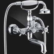 Смеситель Elghansa PRAKTIC CHROME 2322660 для ванны с металлической лейкой