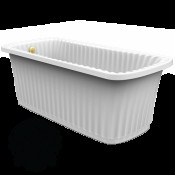 Ванна Migliore OLIVIA Panello ML.OLV-40.101 BI.CR, фурнитура хром, панель белая глянцевая, 174x80x66 см