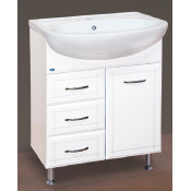 Тумба с раковиной Misty Уют 60 с 3 ящиками