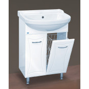 Тумба с раковиной Misty Классик 55 с бельевой корзиной