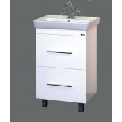 Тумба с раковиной Misty Елена 55 с 2 ящиками