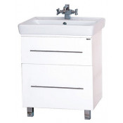 Тумба с раковиной Misty Елена 70 с 2 ящиками, цвет белый