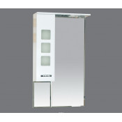 Зеркало-шкаф Misty Квадро 60, шкаф слева