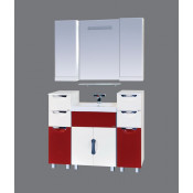 Тумба с раковиной Misty Алькор 120 прямая, комбинированная