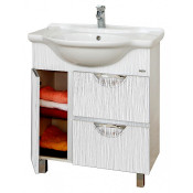 Тумба с раковиной Misty Лорд 75, цвет белый