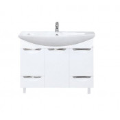 Тумба с раковиной Misty Лаванда 105, напольная, 2 ящика