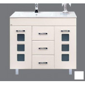 Тумба с раковиной Misty Квадро 75, цвет белый