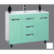 Тумба с раковиной Misty Кристи 105 центральная, цвет белый