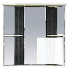 Зеркало-шкаф Misty Олимпия 60 угловое, левый, цвет белый фактурный