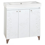 Тумба с раковиной Misty Вирджиния-бабочка 75 прямая