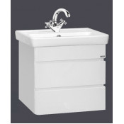Тумба с раковиной Misty Прима 60 подвесная с 2 ящиками