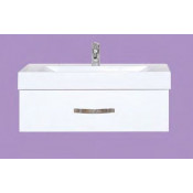 Тумба с раковиной Misty Виктория 110 подвесная с 1 ящиком