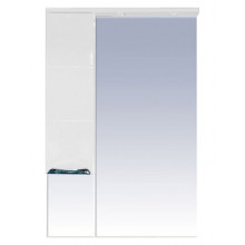 Зеркало-шкаф Misty Петра 65, левый, цвет белый