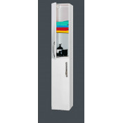 Пенал Misty Эмилия 30, левый, цвет белый