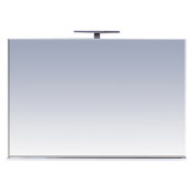 Зеркало Misty Атланта 107 c полочкой, цвет белый